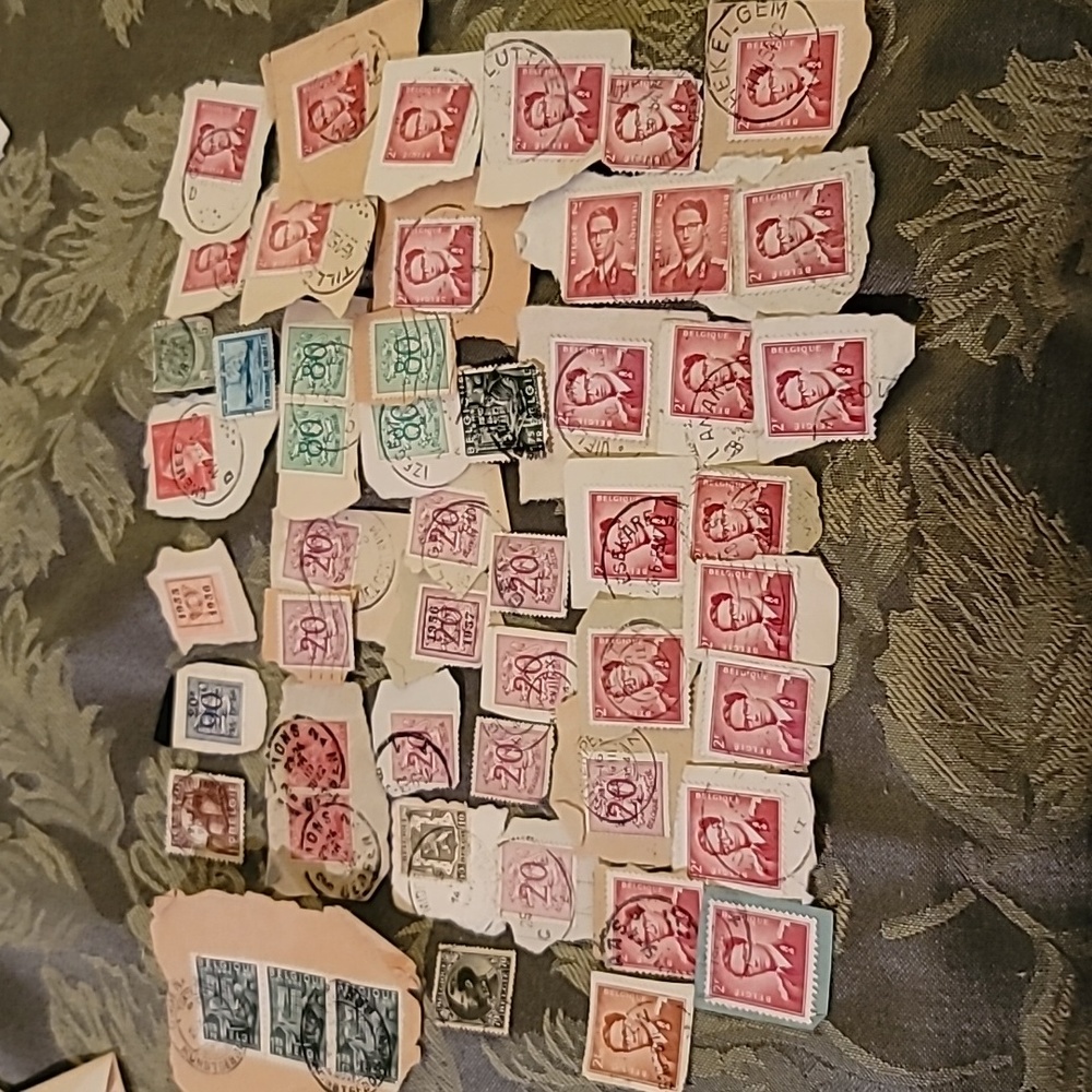 Lot of Vintage Belgium Stamps